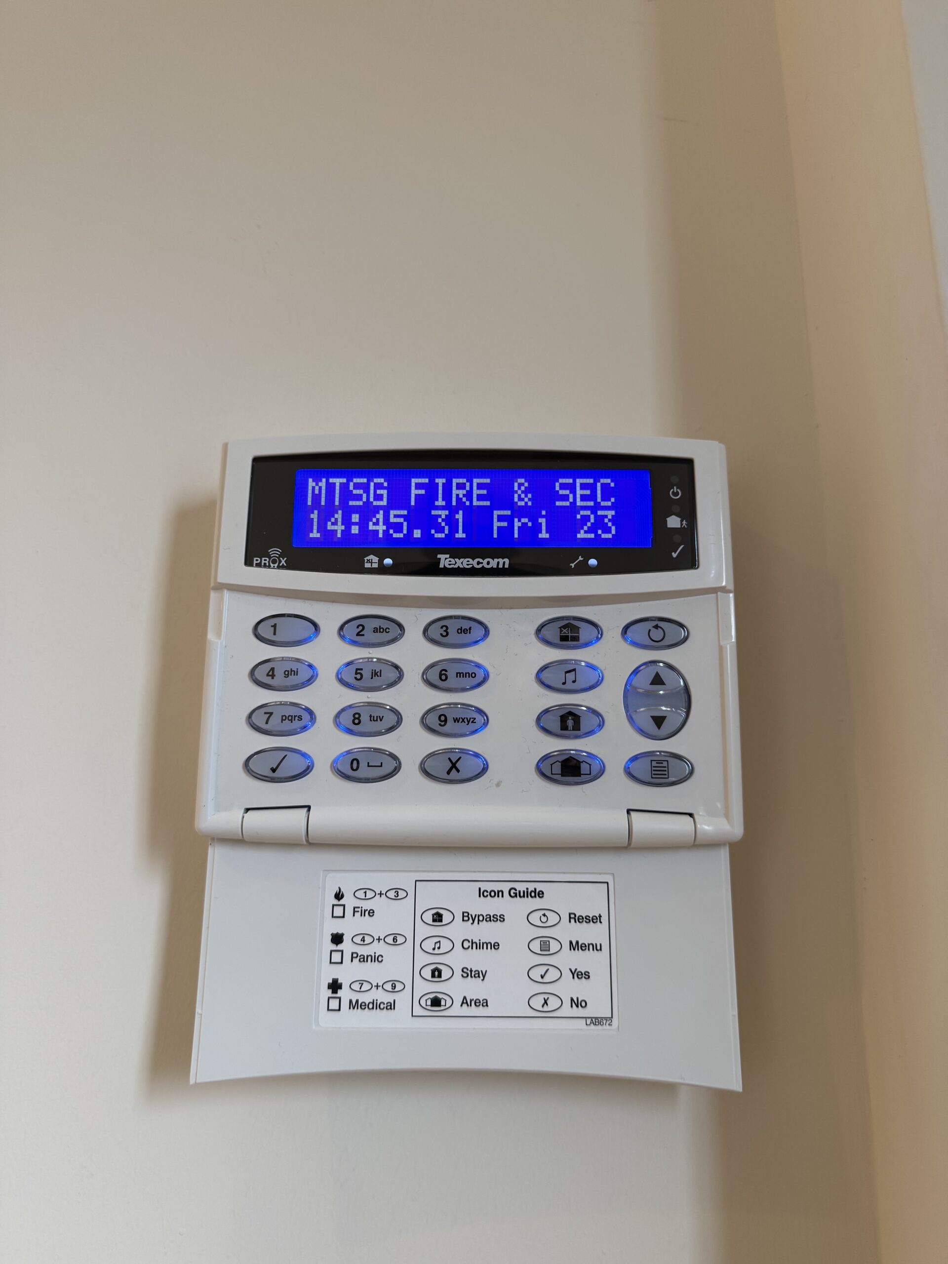 MTSG Security System Panel Setup