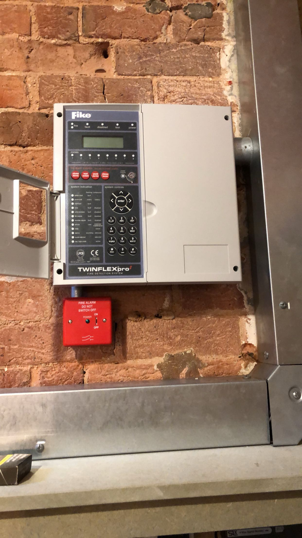Small shop fire alarm system