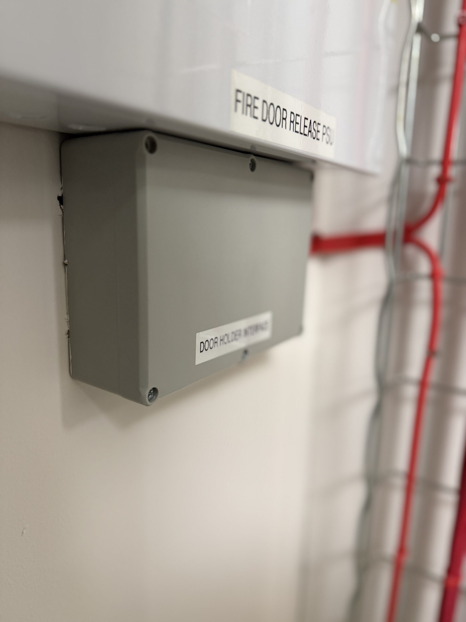 School fire alarm installation